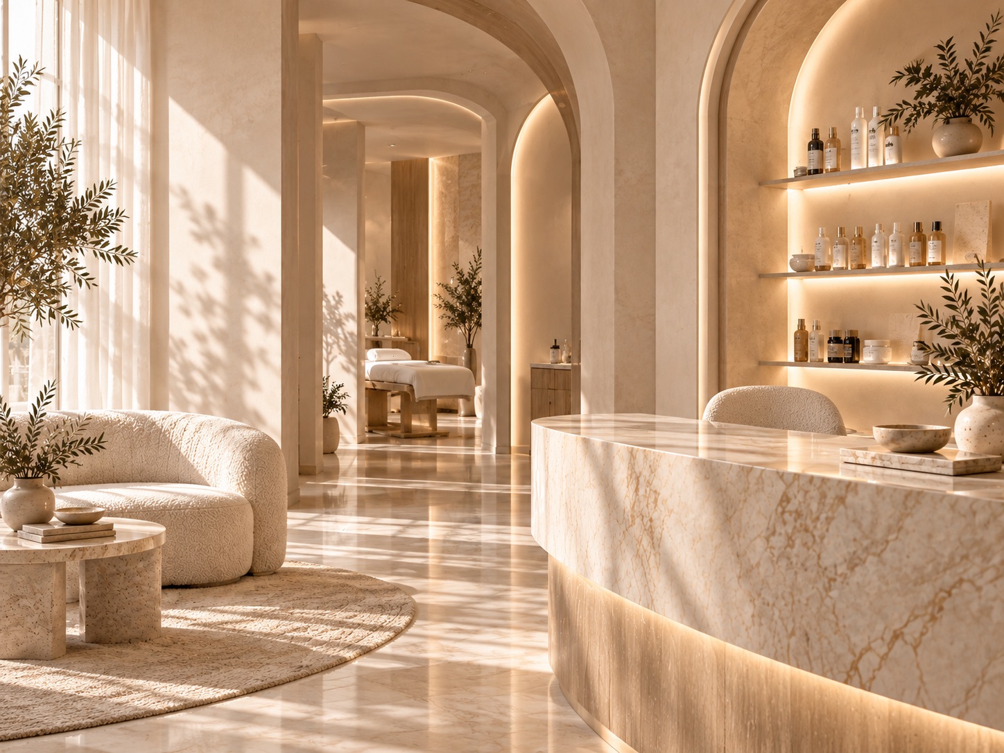 Illustrative reception for the fictional Solé clinic